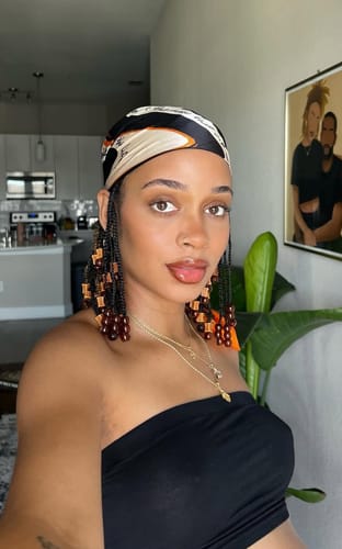 Customer photo review of Turmeric Law of Attraction Scarf