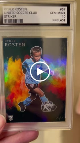 Customer video review of Custom Graded Card