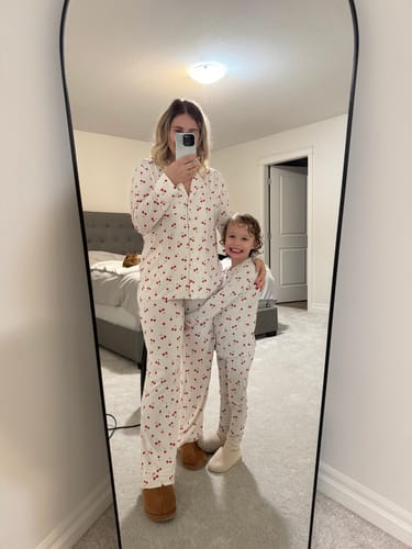 Customer photo review of Ladies Collared Set - CHERRY HEART