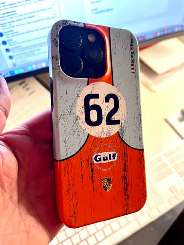 Kundenbewertung mit Foto zu 917K #20 Gulf 24h LM 1970 Livery - Individuelle Premium Hülle für iPhone