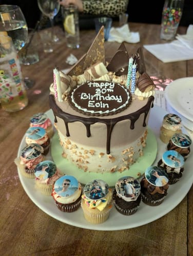 Customer photo review of Edible Photo Cupcakes
