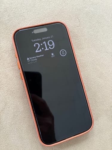 Customer photo review of Leather iPhone 16 Pro Max Wallet Case - Saddle Tan