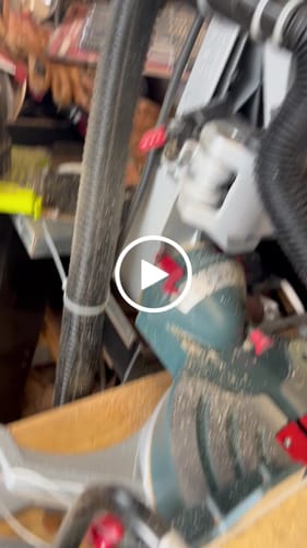 Customer video review of Bosch Axial Glide Miter Saw Dust Chute (Gen II)