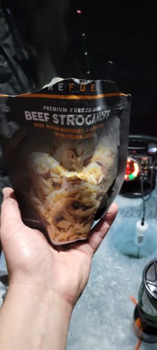 Customer photo review of Beef Stroganoff