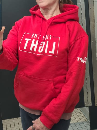 Customer photo review of Find the Light Hoodie - Limited Edition