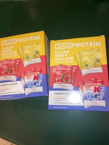 Customer photo review of WICKED Protein IP-W-L Powder Sampler (IN STOCK)