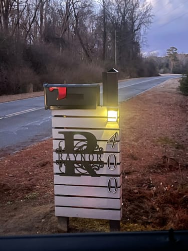 Tera H. review of Metal Split Letter Vine Monogram | Customizable Wall Art | Indoor Outdoor | Up to 46" | Over 20 Color Options image 1 out of 1