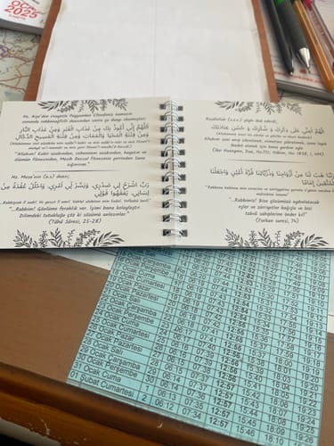 Customer photo review of İbadet Rehberi İslami Planlayıcı Çiçek Desenli Kapak