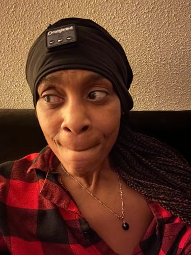 Customer photo review of CozyBand Wireless Headphones