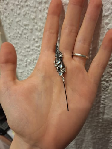 Customer photo review of 1ST XULIE Ear Hook Needle Piercing Earrings™