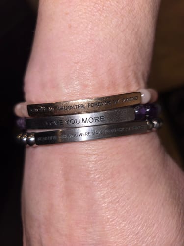 Customer photo review of BUILD A BRACELET - LOOSE SILVER BAR (POS)
