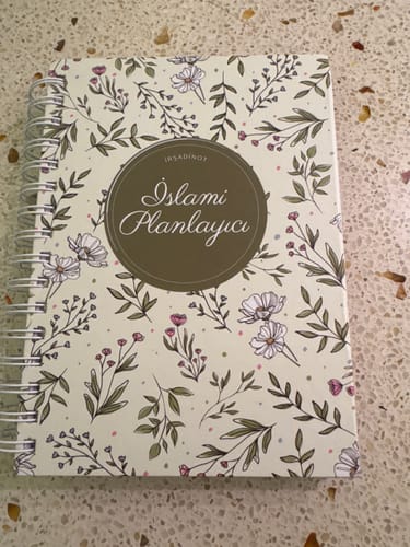 Customer photo review of İbadet Rehberi İslami Planlayıcı Çiçek Desenli Kapak