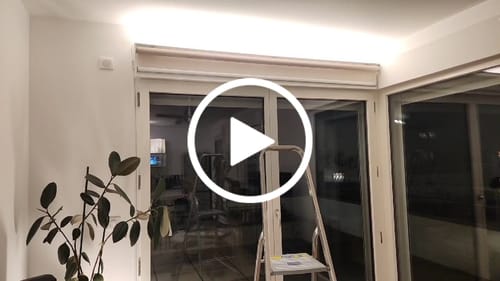 Customer video review of SmartWings Motorized Light Filtering Roller Shades 50% Blackout PVC Free Sunscreen