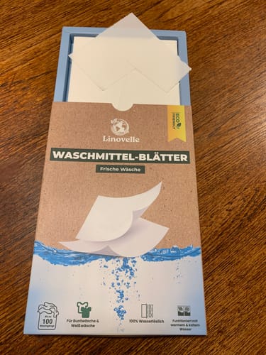 Customer photo review of Waschmittelblätter + 50 Extra GRATIS Wäschen