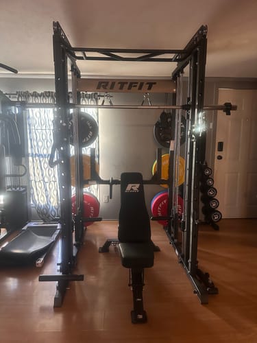 Customer photo review of RitFit M1 2.0 Smith Machine Home Gym Package Comprehensive All-In-One Workout System