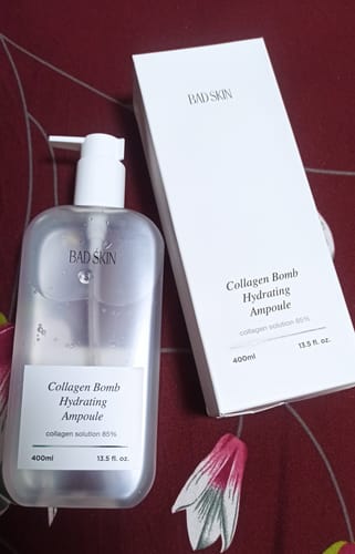 Customer photo review of Bad Skin™ Korean Collagen Bomb Hydrating Ampoule