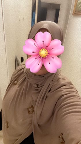 Customer photo review of Hijab jersey Diamond Taupe