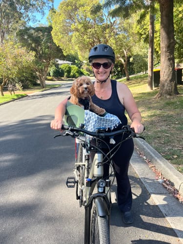 Customer photo review of Kvisp Dog Bike Carrier