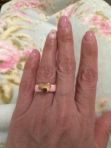 Andrea O. review of Heart Collection - Women's Silicone Rings with Metal image 1 out of 1