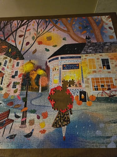 Customer photo review of Pumpkin Spice Café 1000 Piece Puzzle