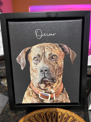 Customer photo review of Pet Art Canvas Wrap