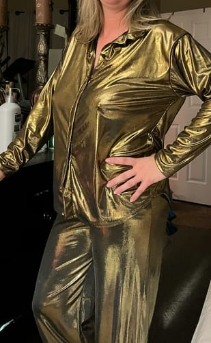Customer photo review of Gold Holiday Matching Set