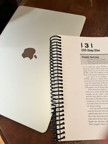 Customer photo review of HTML & CSS QuickStart Guide