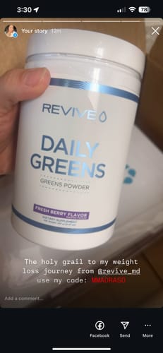 Customer photo review of Daily Greens Powder