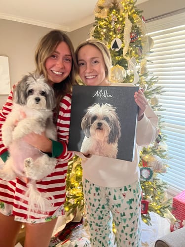 Customer photo review of Pet Art Canvas Wrap