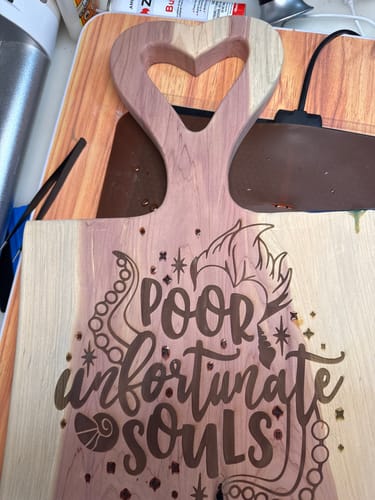 Customer photo review of Router Templates 8 Pack - Handle Shaping Acrylic Templates