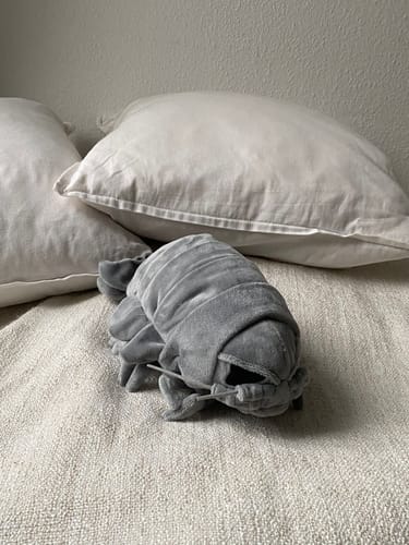 Customer photo review of Lifelike Giant Isopod Soft Stuffed Plush Toy