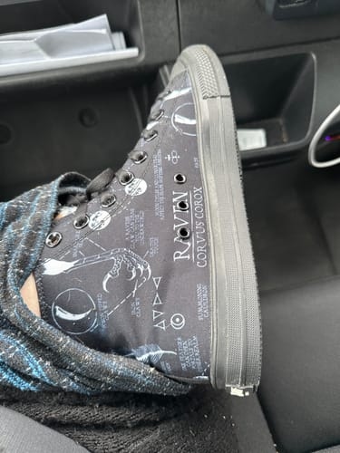 Customer photo review of Raven Study High Tops - Classic Premium Canvas Shoes with Comfortable and Durable Soles