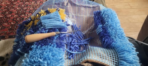 Customer photo review of The Crafts Collective Mystery Bundles - Latch Hook Cushions
