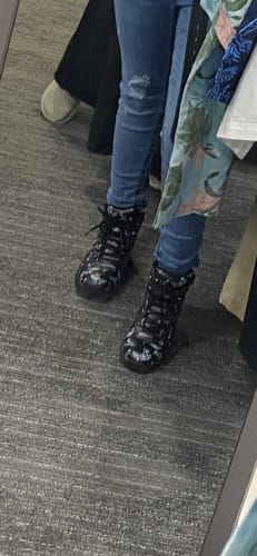 Customer photo review of Nightshade Outdoor Boots - Water Resistant Vegan Leather Trekking Shoes with Durable Soles