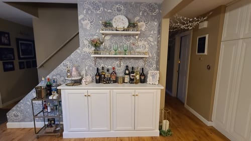 Customer photo review of Classic Shelf Bracket - Brass Brushed