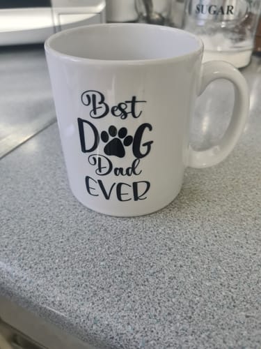 Customer photo review of Man & Dogs - Best Friends Personalised Mug