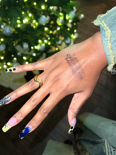 Customer photo review of Rugged V 18k Gold Ring