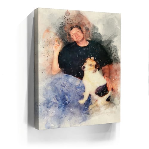 Customer photo review of Custom Watercolor Design