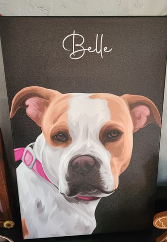 Customer photo review of Pet Art Canvas Wrap