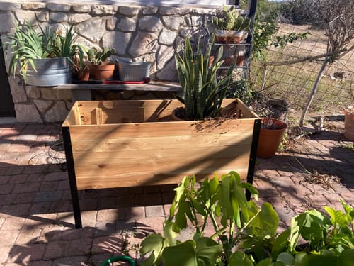 Customer photo review of 18" x 48" Raised Garden Bed