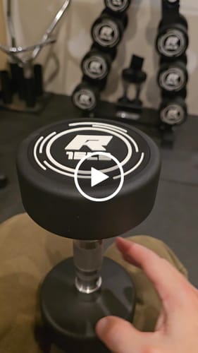 Customer video review of RitFit PVC-Coated Round Dumbbells in Pairs