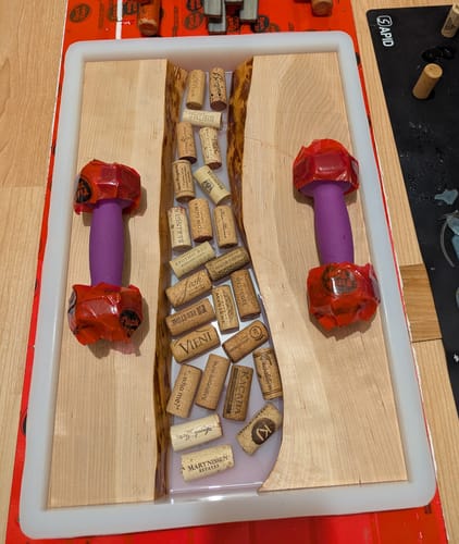 Customer photo review of 18x12x2" Silicone Mold For Epoxy Resin - Charcuterie Board Form