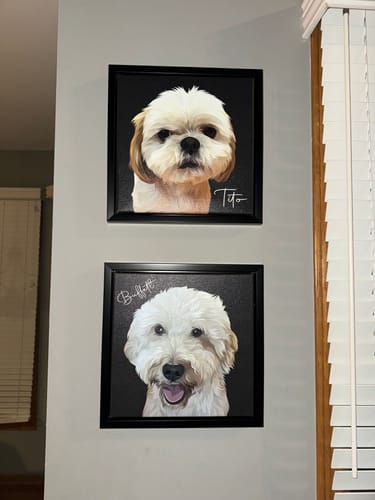Customer photo review of Pet Art Canvas Wrap