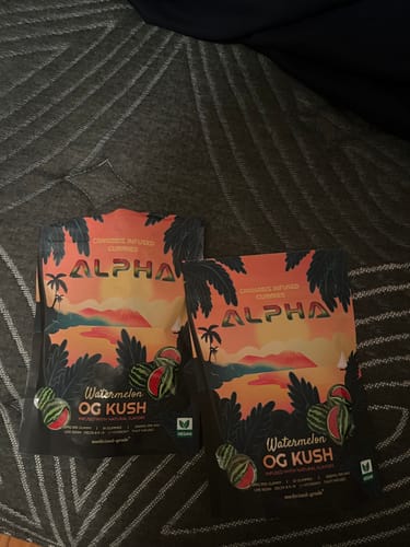 Customer photo review of Watermelon OG Kush 3000mg THC Blend Vegan Gummies 30 Pack
