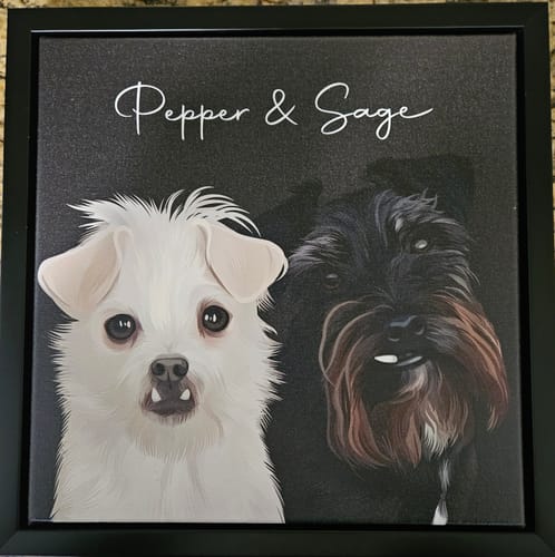 Customer photo review of Pet Art Canvas Wrap