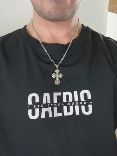 Customer photo review of Это стиль жизни - Herren T-Shirt schwarz by SAEBIS®