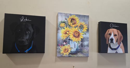 Customer photo review of Pet Art Canvas Wrap