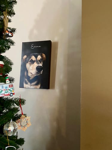 Customer photo review of Pet Art Canvas Wrap