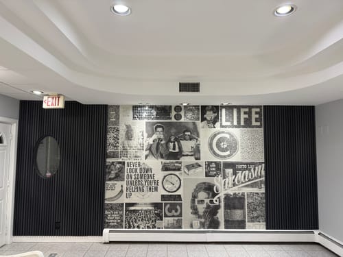 Customer photo review of Acoustic Slat Wall Panel | Black Oak | Premium 3-Sided Wood Veneer