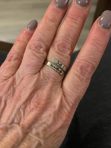 Customer photo review of Just Breathe Ring